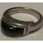 Vintage Michael Dawkins Sterling Silver Black Onyx Ring Size 7.5 Thailand 6g