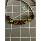 Multi Gemstone Sterling Silver Slider Bracelet Amethyst Garnet Citrine Peridot
