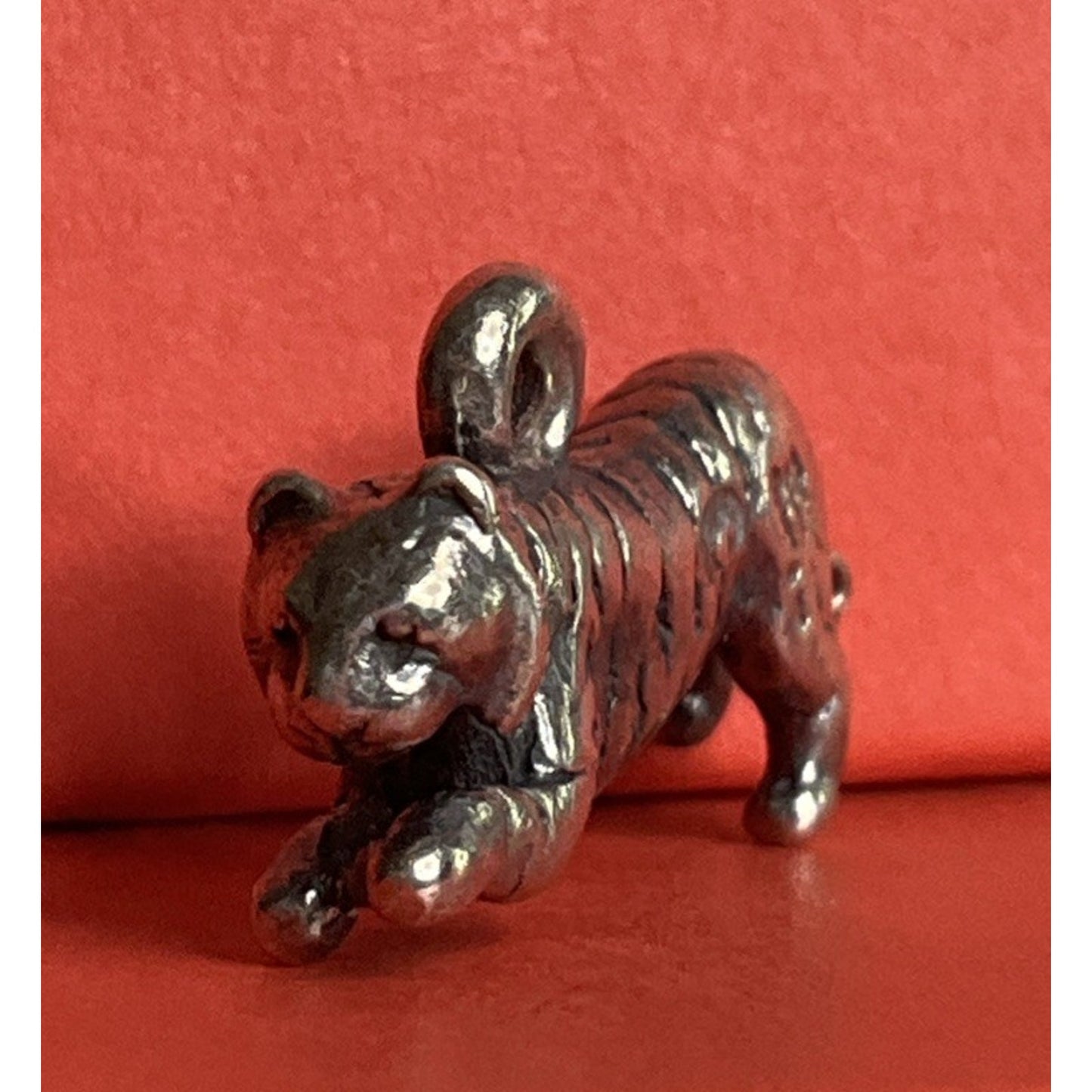 Retired James Avery 3D Tiger Sterling Silver 925 Charm