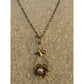 Vintage Rose Pearl Pendant on EAS Italy 925 Gold Plated Sterling Chain 24” Mint
