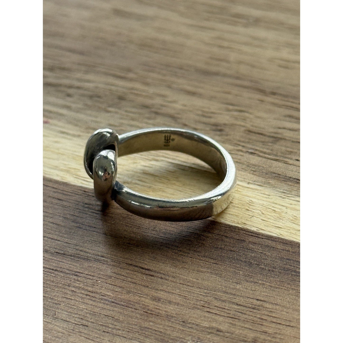 James Avery Retired Sterling Silver Heart Knot Ring Size 6
