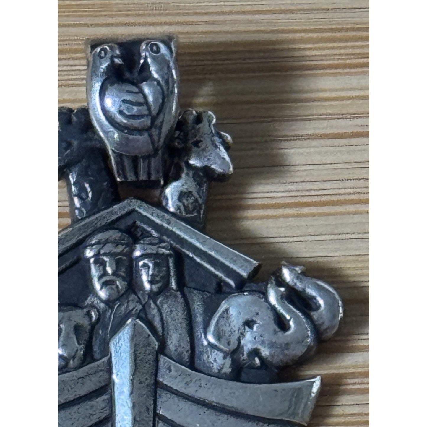 James Avery RETIRED Noah's Ark Sterling Silver Pendant 8.63 Grams Very Detailed