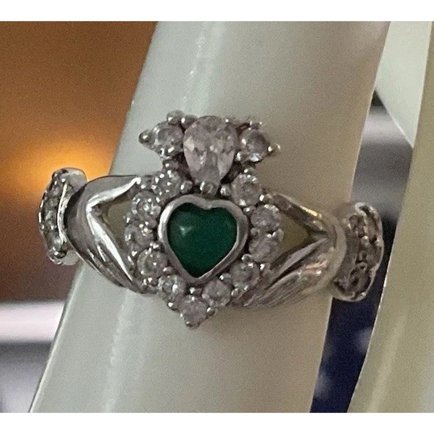 Galway Claddagh Ring Sterling Silver Irish Friendship Love Loyalty Ring Size 5