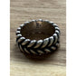 James Avery Retired Sterling Silver Double Braided Rope Ring Size 6.5