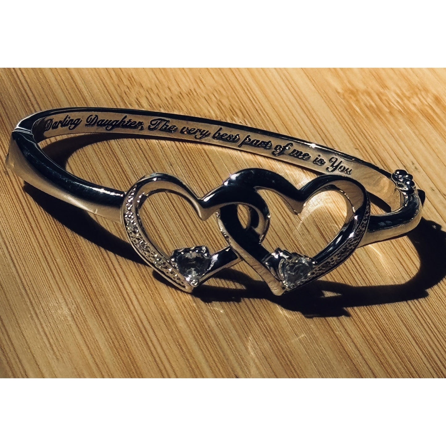 BNWOT Bradford Exchange Best Part Of Me Diamond And Topaz Bracelet For Daughter
