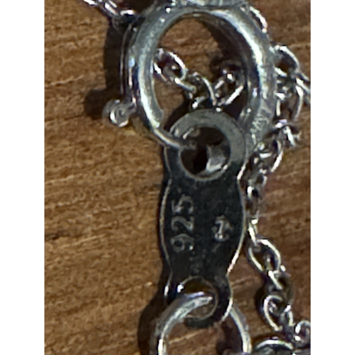 Sterling Silver Mermaid Pendant Blue & Gold Crystal Tail With 21” Necklace 925