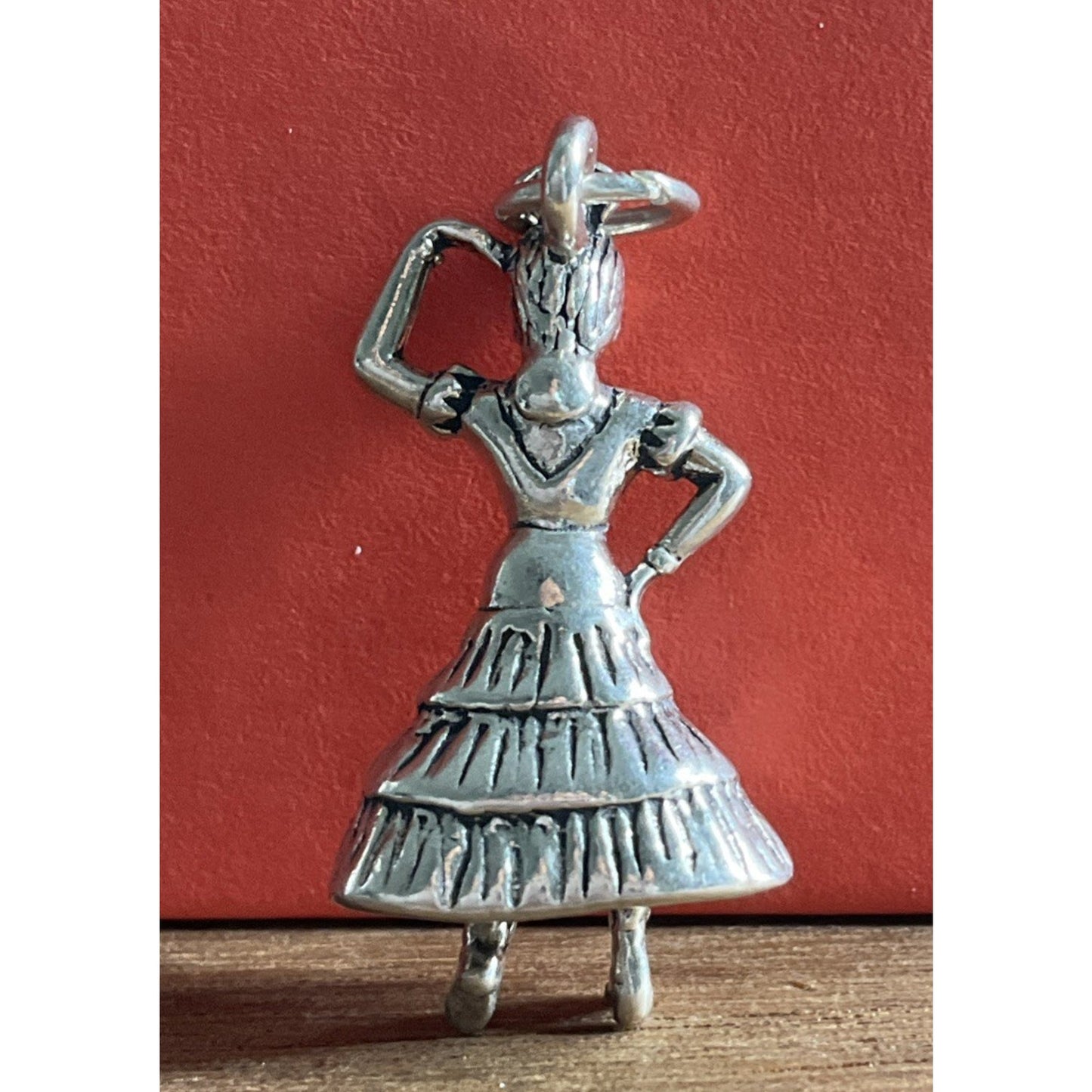 925 Sterling Silver Flamenco Dancer Charm