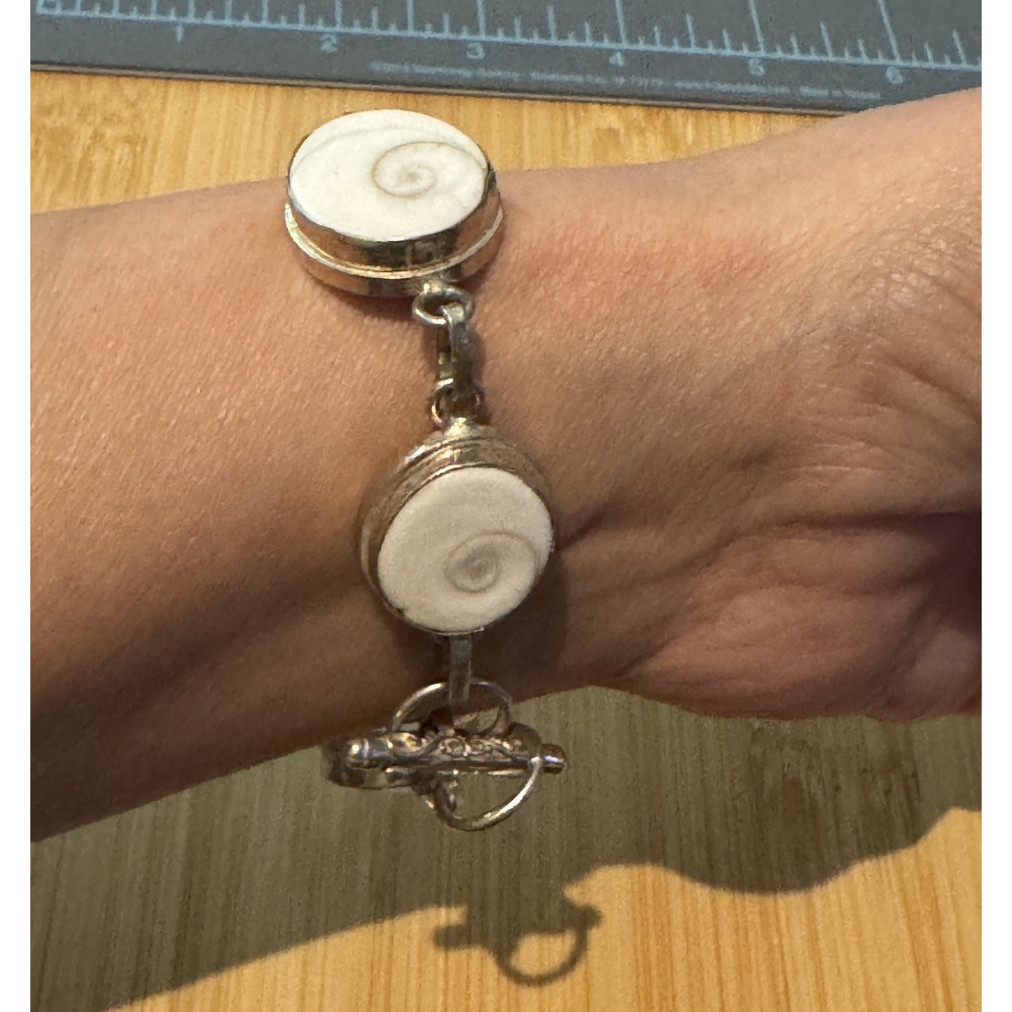 Natural Shiva Eye OR Gomati Chakra 925 Sterling Silver Unisex Healing Bracelet