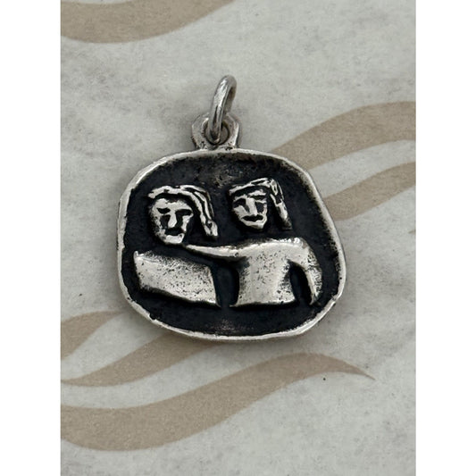 James Avery Sterling Silver Rare & Retired Friends Love Charm Pre-Owned
