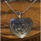 Vintage ATI Italy 925 Sterling Silver Filigree Heart Necklace 17” 10g