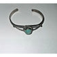 Vintage Native American Sterling Silver Turquoise cuff bracelet