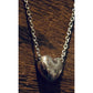 Vintage Dyadema 925 Italy Sterling Silver Puffy Heart Necklace 15-17” Signed