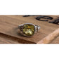 Sterling Silver Yellow Stone Ring Size 7 Cushion Cut Statement Ring 925