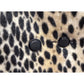 Luxury Pile Faux Fur Leopard Cheetah Print Coat Women’s XS Double Breasted