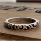 THAI925 Sterling Silver Scroll Vine Band Ring Size 6.25 Stackable Floral Ring