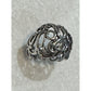 Carolyn Pollack Relios Sterling Silver Scroll Open Work Ring Size 6.5 Pre-Owned