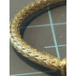 Vintage Milor Italy 925 Gold Vermeil Double Panther Head Braided Cuff Bracelet