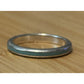 Retired Tiffany & Co. Blue Enamel Sterling Silver Narrow Stripe Band Ring Size 8