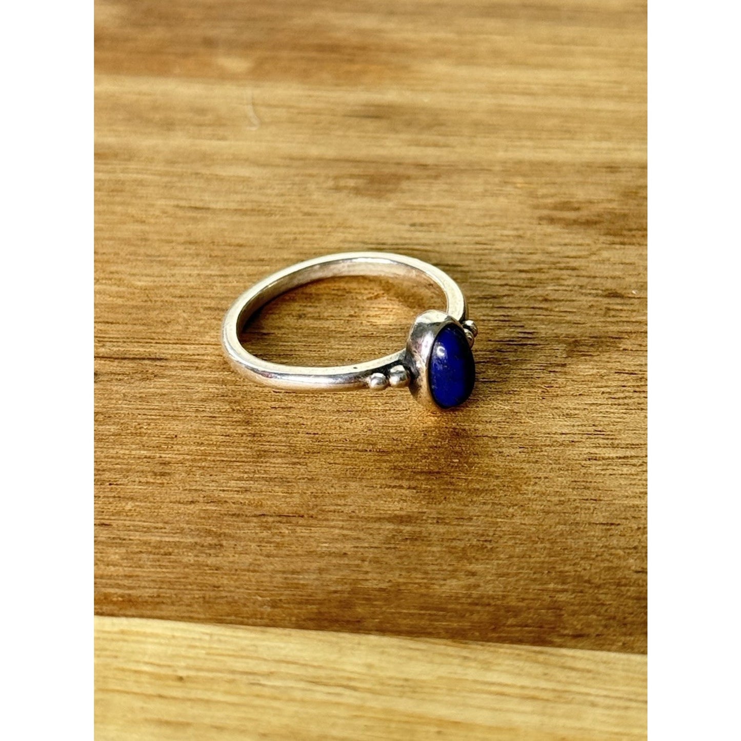 James Avery RARE RETIRED Lapis Blue Dome Oval Stone Ring Size 6