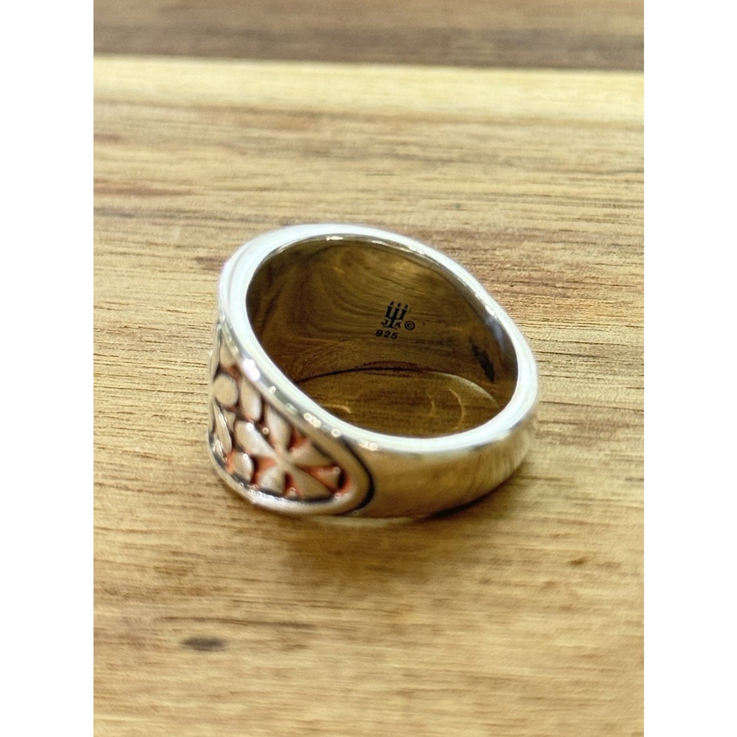 James Avery Retired Silver Spring Blossom Enamel Ring Size 9