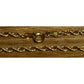 Vintage HCT Italy 925 Sterling Silver 18K Gold Plated Rope Bracelet 6.5”