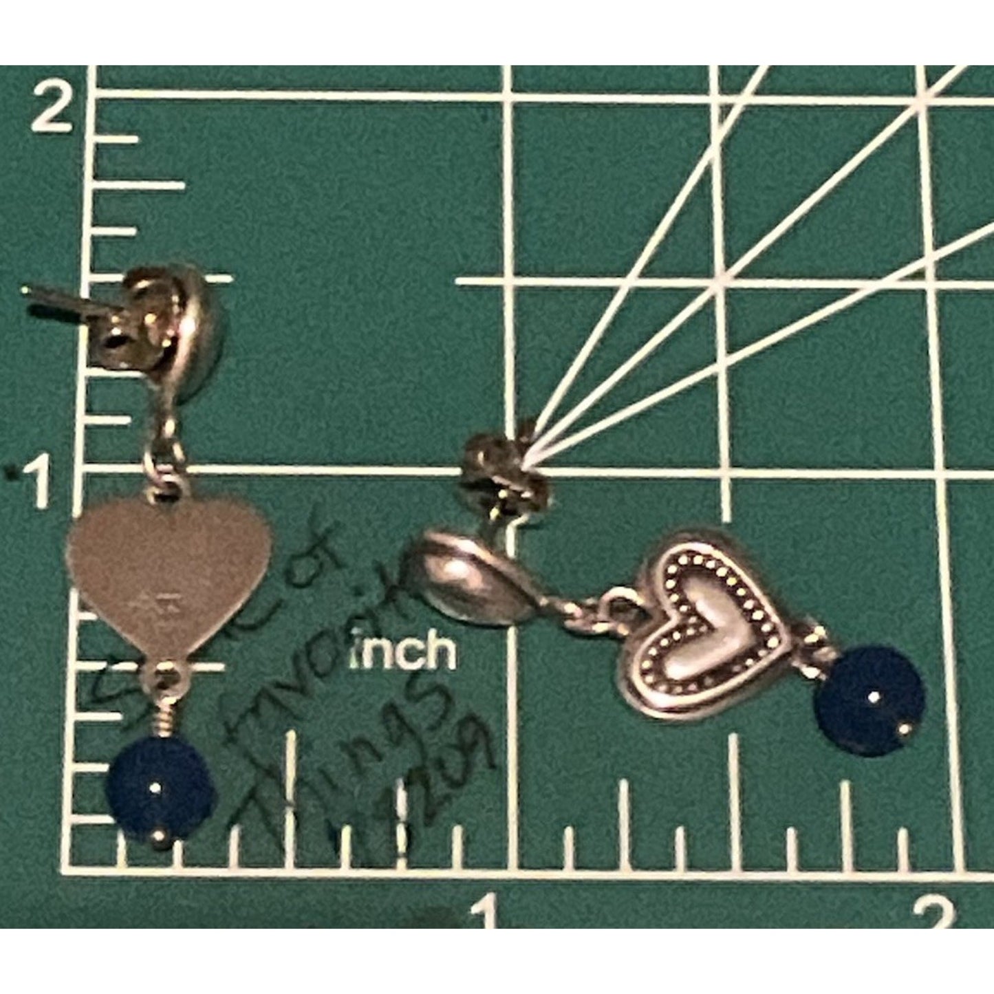 Pre Owned James Avery Retired Silver Dangle Drop Lapis Lazuil Earrings In JA Box
