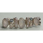 Vintage Sterling Silver Rainbow Moonstone Pearl Multi Gemstone Bracelet