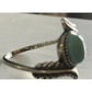 Vintage Turquoise Ring Sterling Silver Feathers & Turquoise Size 8.5 Southwester