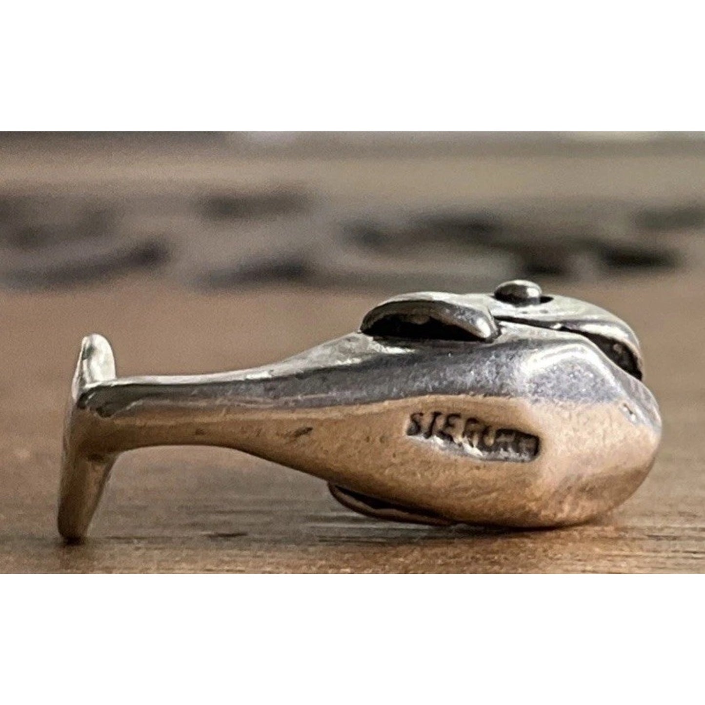 925 Sterling Silver Whale Charm