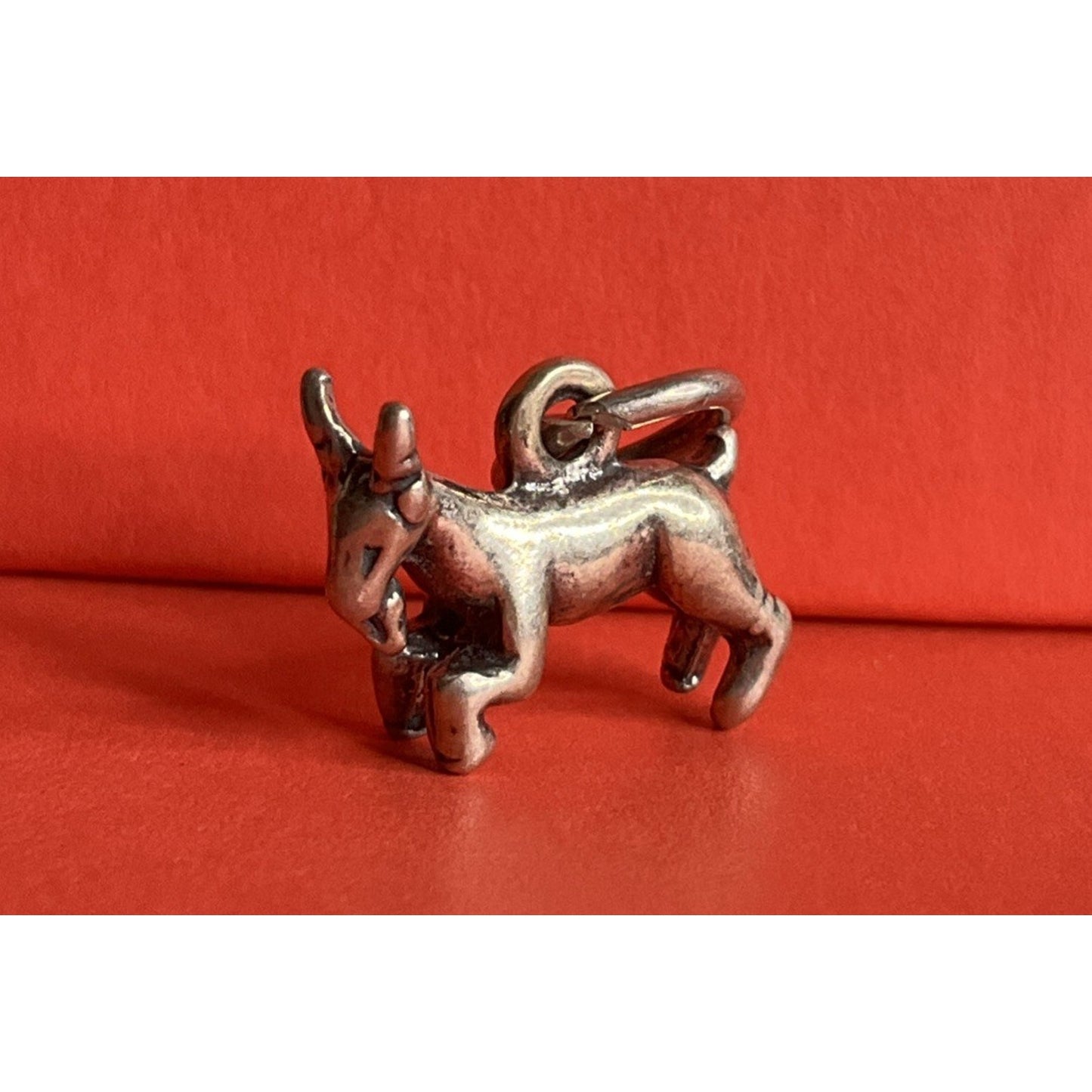 Vintage Sterling Silver Goat Charm