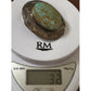 Signed Gale Self Choctaw Sterling Silver Turquoise Pendant Native American 32g