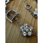Vintage 2004 Christian Dior Girly Crystal DIOR Flower Bracelet Galliano 6.5 - 8”