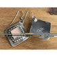 Sterling Silver Pink Stone Dangle Earrings Southwest Style