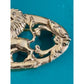 Vintage Florenza Lion Rampant Brooch Gold Tone Heraldic Pin 60-70’s Mid Century