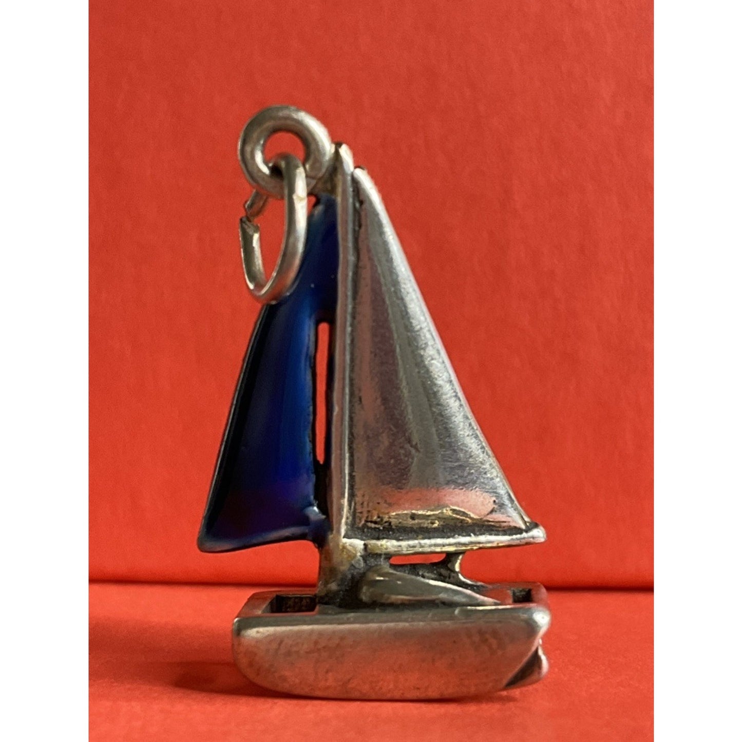 Vintage Sterling Silver Sailboat Charm