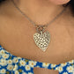 Pre Owned James Avery Retired Silver Venetian Heart Pendant