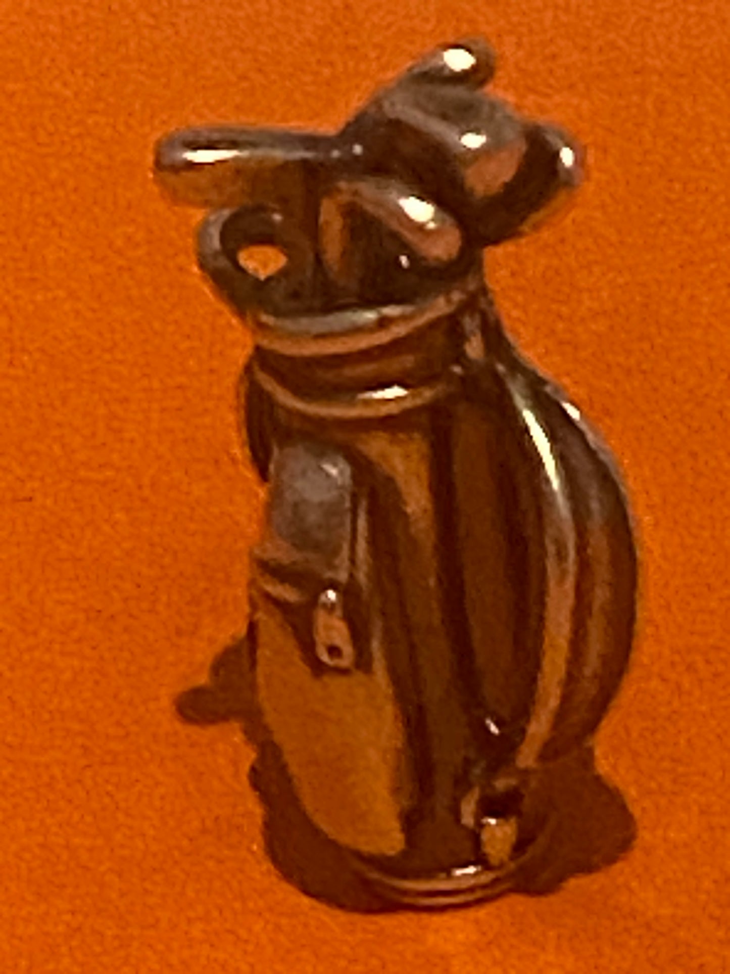 Preowned James Avery Retired Hard to Find Silver 3D Golf Bag Charm