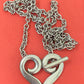 Preowned James Avery Retired Silver Heart Toggle Necklace 16”