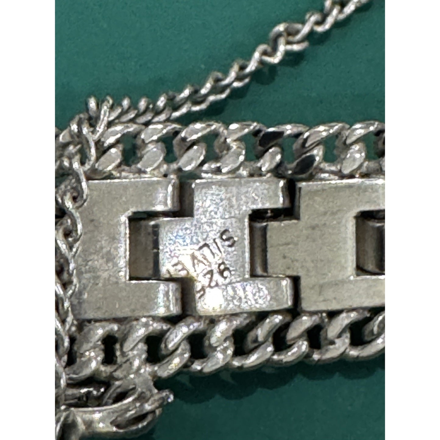Vintage 925 Sterling Silver Arrow Geometric 70-80s Wide Bracelet 8” 40g