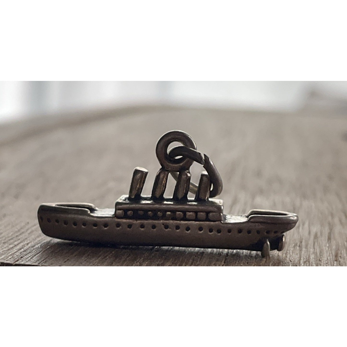 Vintage Sterling Silver Ocean Liner Ship Charm