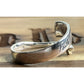 Footnotes Faith Hope Love Sterling Silver Cross Bypass Religious Band Size 9