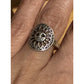 Vintage Sterling Silver Sun Face Y2K Celestial Boho Ring Size 7