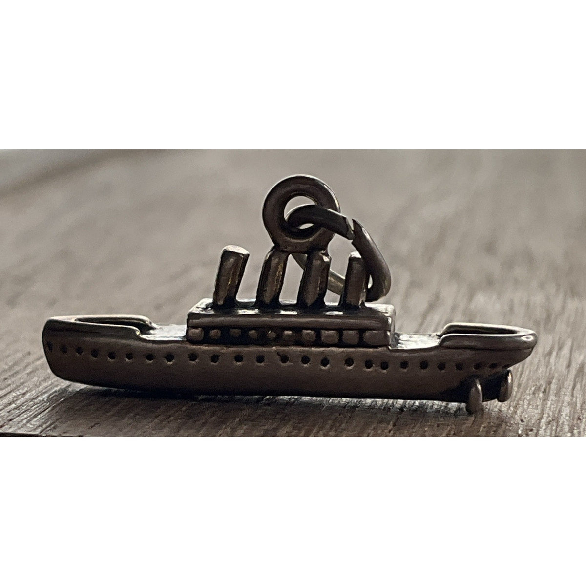 Vintage Sterling Silver Ocean Liner Ship Charm