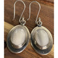 Vintage Sterling Silver Mother of Pearl MOP Dangle Drop Earrings 925