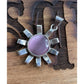 Sterling Silver Pink Cat’s Eye Sun Pendant