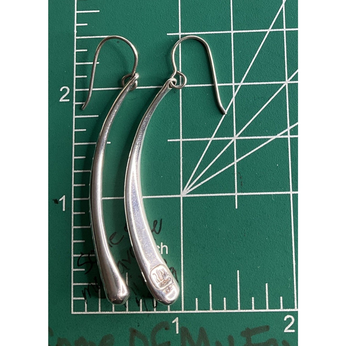 Vintage Robert Lee Morris RLM Studio Sterling Silver Dangle Drop Earrings 10g
