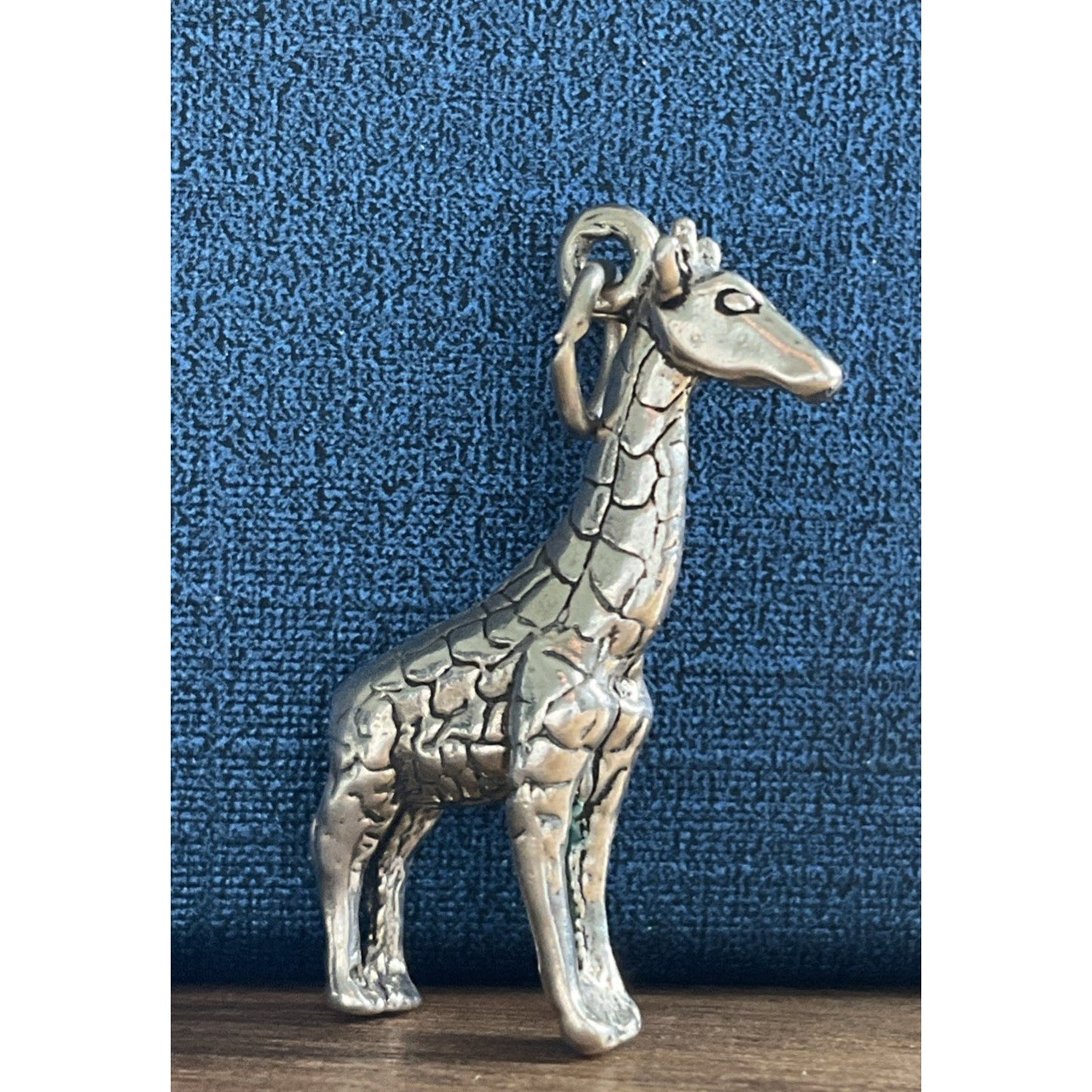 925 Sterling Silver Giraffe Charm Pendant Safari Animal Zoo Vintage Charm