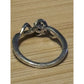 Vintage Sterling Silver SR Diamond Wave Sweetheart Promise Ring Size 5.5