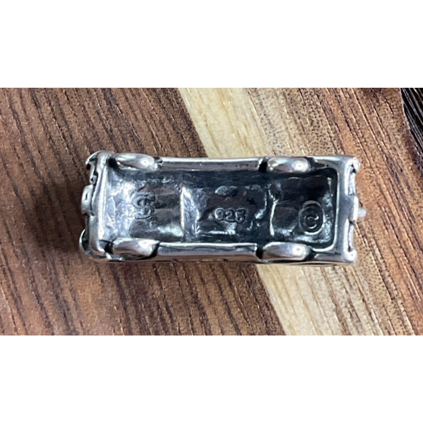 Vintage 925 Sterling Silver Classic 1950s Car Charm Pendant