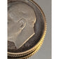 Vintage 1949 Roosevelt Dime 90% Silver Pendant Charm In 10K Gold WPC Bezel